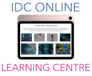 PADI IDC online learning centre to study your dive theory for the IDC